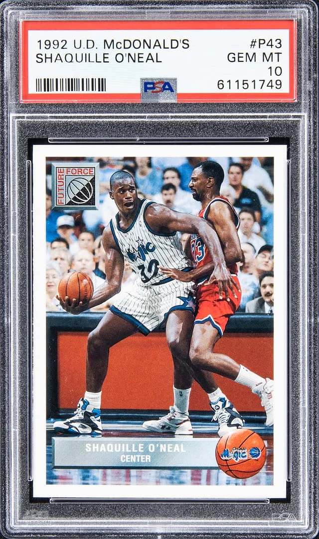 1992-93 Upper Deck Shaquille O'Neal McDonald's #P43 card image