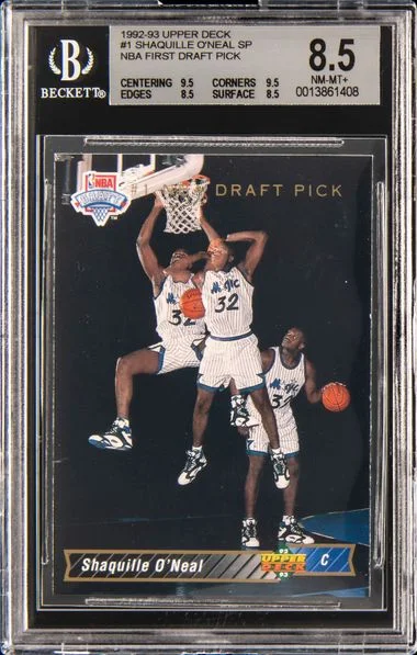 1992-93 Upper Deck Shaquille O'Neal SP NBA First Draft Pick #1 card image