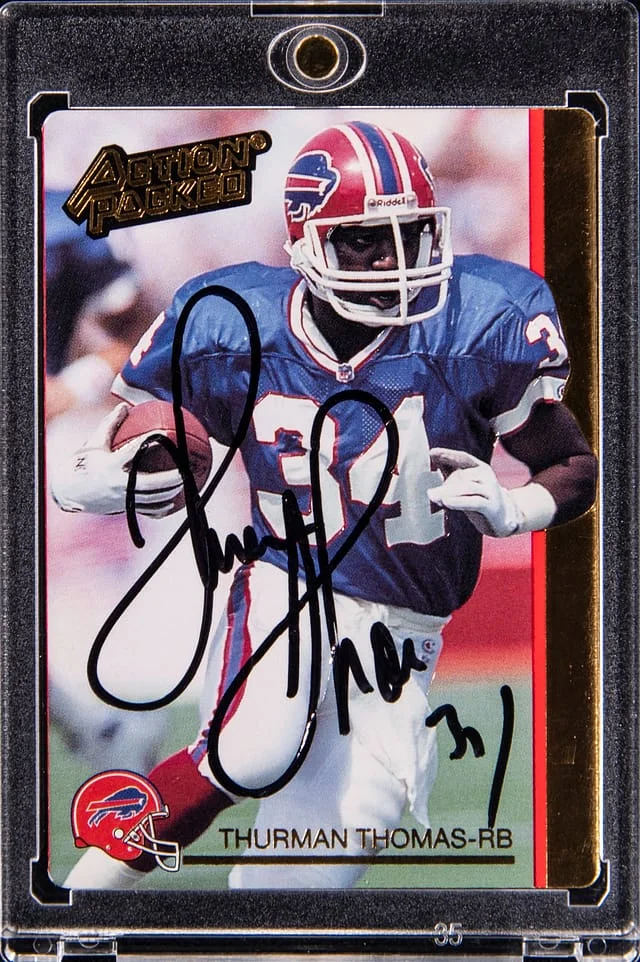 1992 Action Packed Gold Thurman Thomas #34 card image