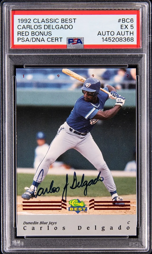 1992 Best Classic Red Bonus Carlos Delgado #BC6 card image
