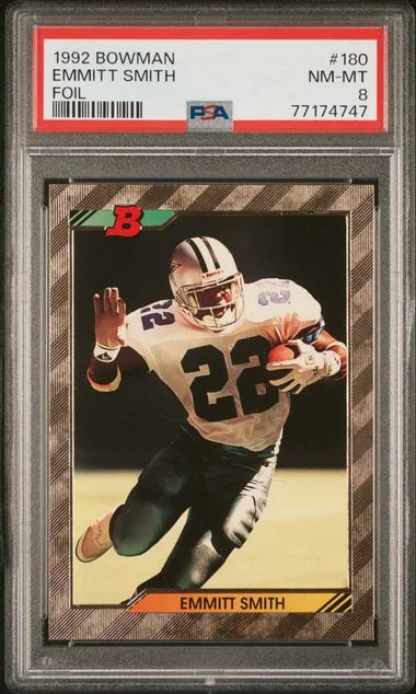 1992 Bowman Emmitt Smith Foil #180 card image