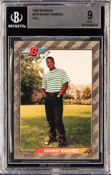 1992 Bowman Manny Ramirez Foil #676 card image