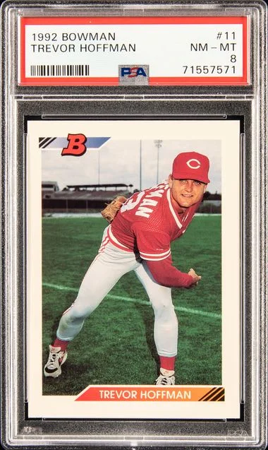 1992 Bowman Trevor Hoffman #11 card image