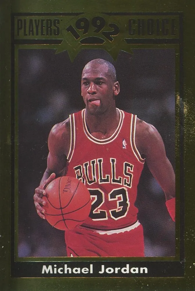 1992 Cartwrights Players Choice Michael Jordan #9 card image