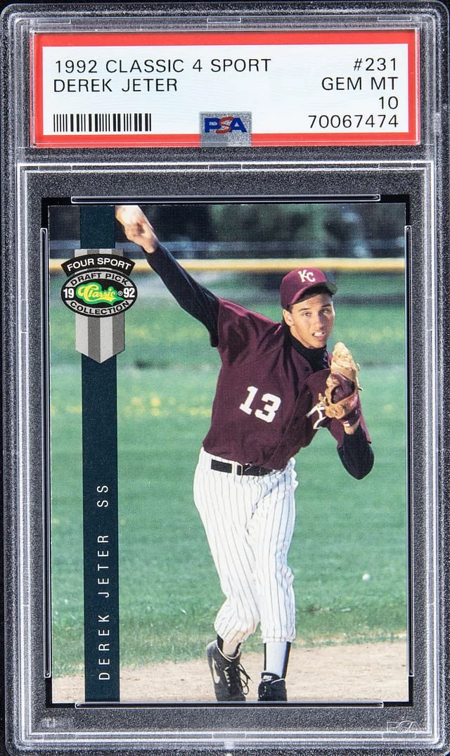 1992 Classic 4 Sport Derek Jeter #231 card image