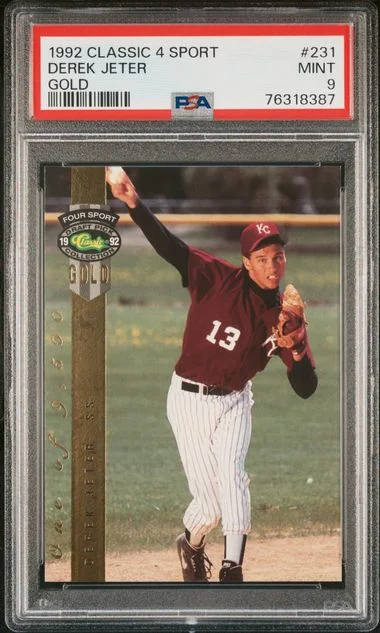 1992 Classic 4 Sport Gold Derek Jeter #231 card image