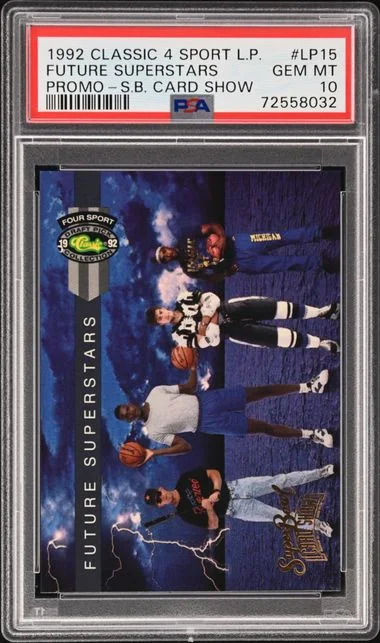 1992 Classic 4 Sport Limited Print Promo Super Bowl Card Show Future Superstars Shaquille O'Neal #LP15 card image