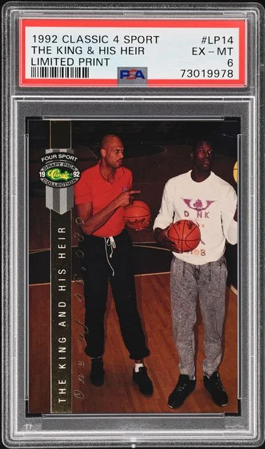 1992 Classic 4 Sport Limited Print The King And His Heir #LP14 card image