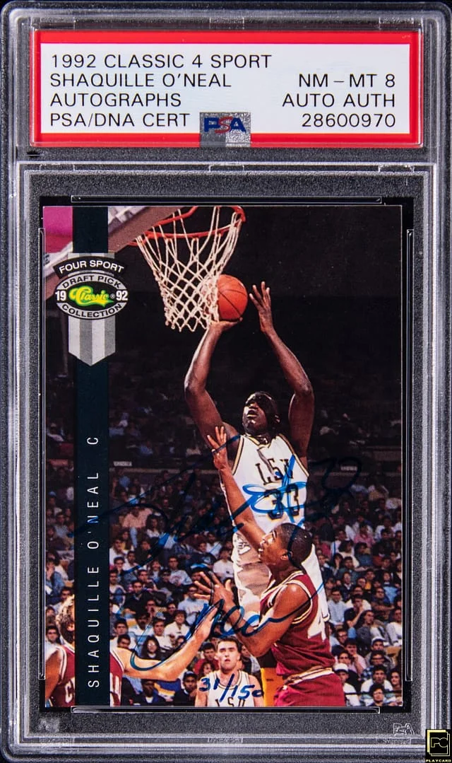 1992 Classic Autographs Shaquille O'Neal #4-Sport card image