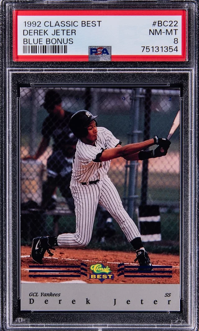 1992 Classic Best Blue Bonus Derek Jeter #BC22 card image
