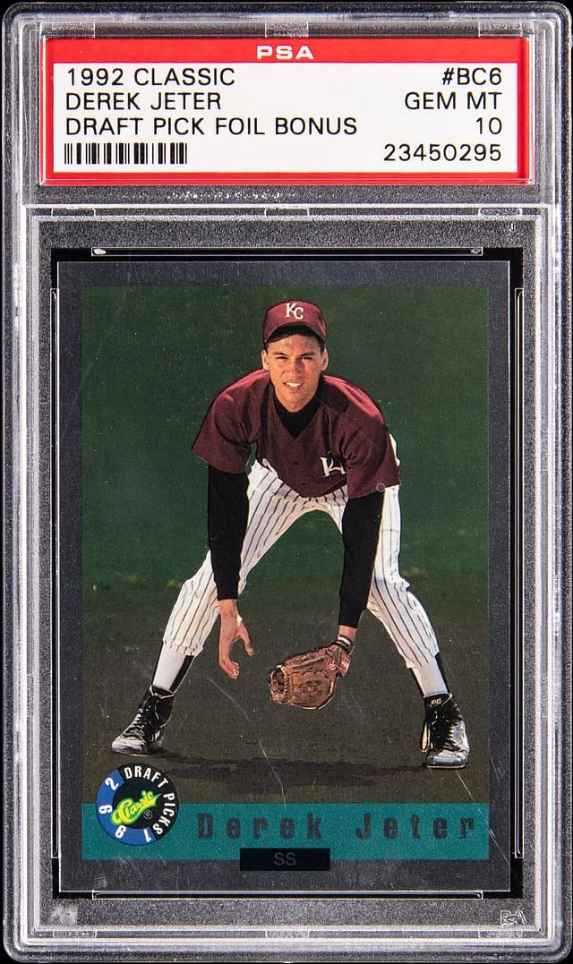 1992 Classic Draft Pick Foil Bonus Derek Jeter #BC6 card image