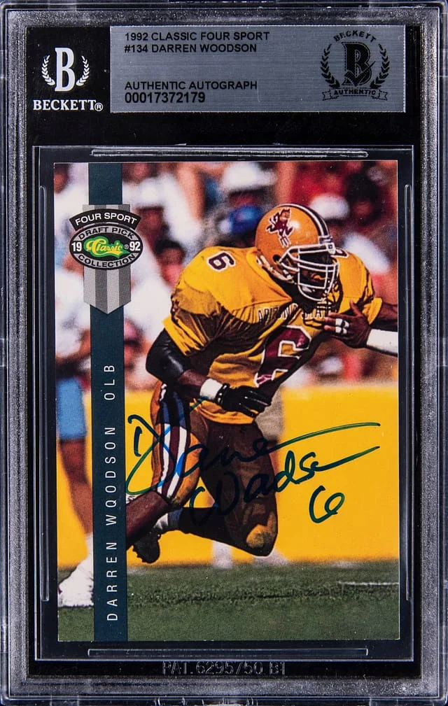 1992 Classic Four Sport Darren Woodson #134 card image