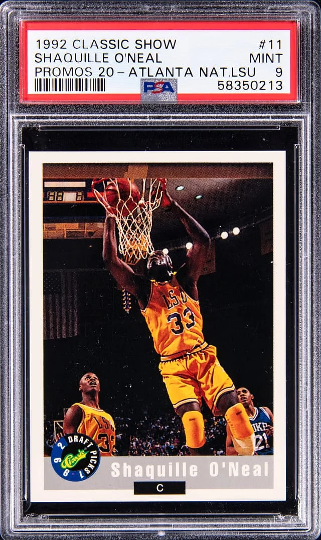1992 Classic Show Promos 20 Atlanta National Lsu Shaquille O'Neal #11 card image