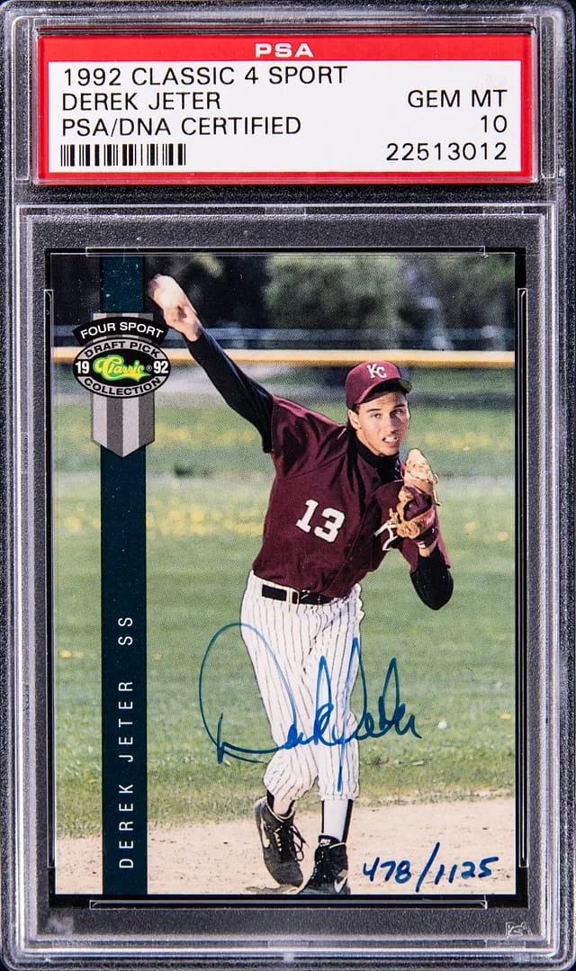 1992 Classic Sport Derek Jeter #4 card image
