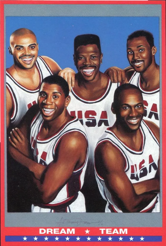 1992 Collectors' Chronicle Magazine Dream Team (Canada) Michael Jordan #NNO card image