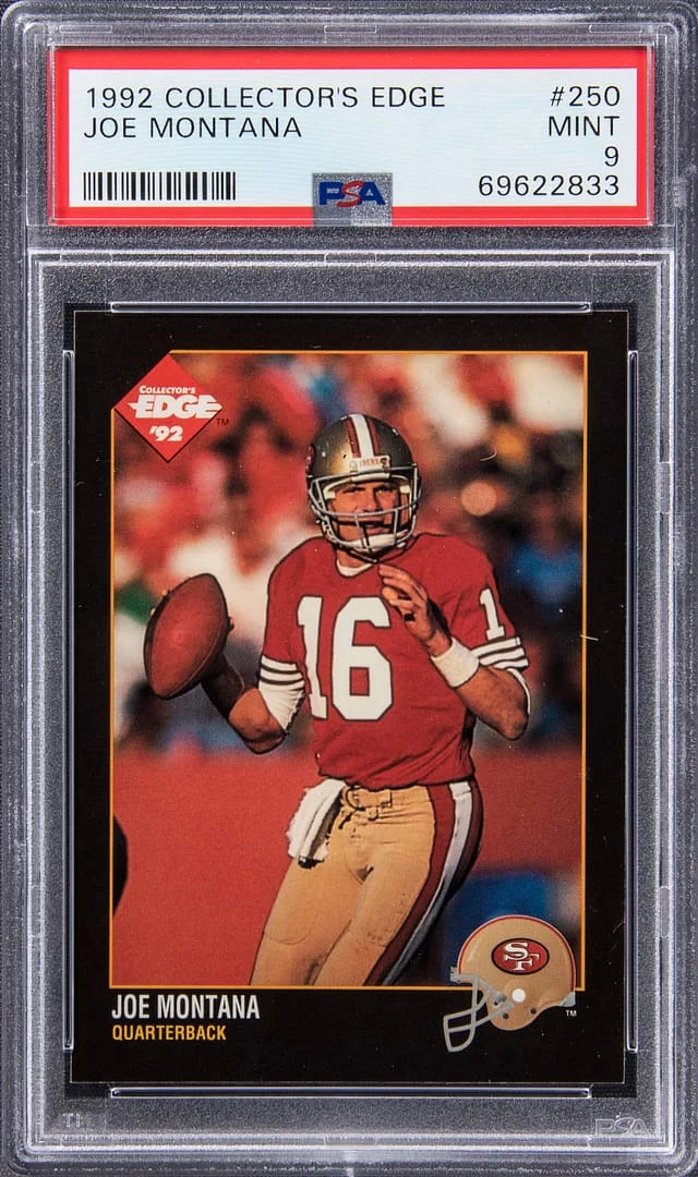 1992 Collector's Edge Joe Montana #250 card image