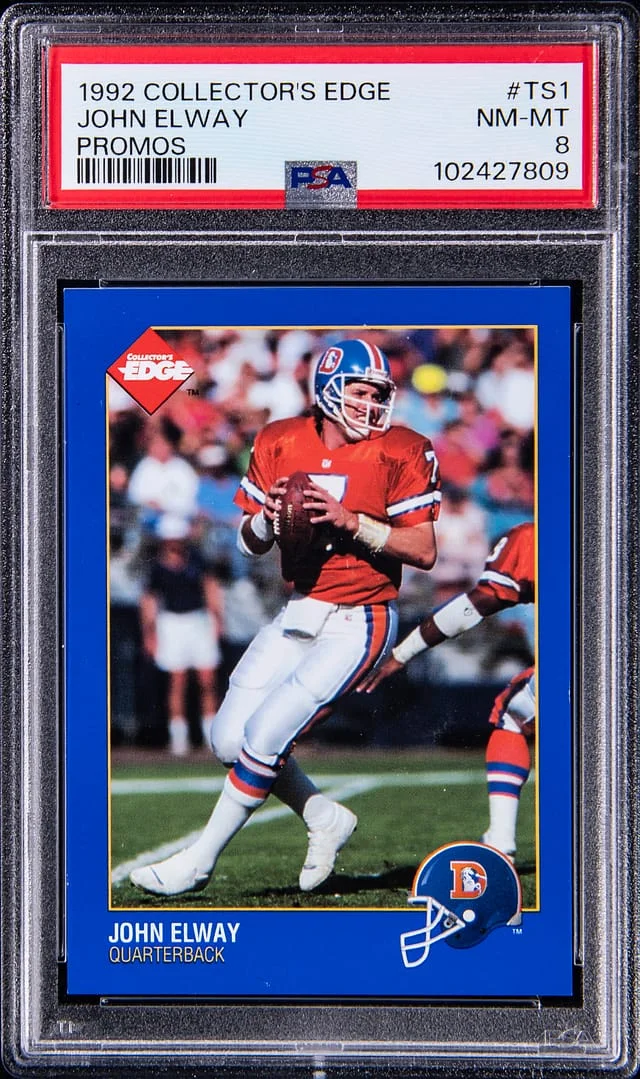 1992 Collectors Edge Promos John Elway #TS1 card image