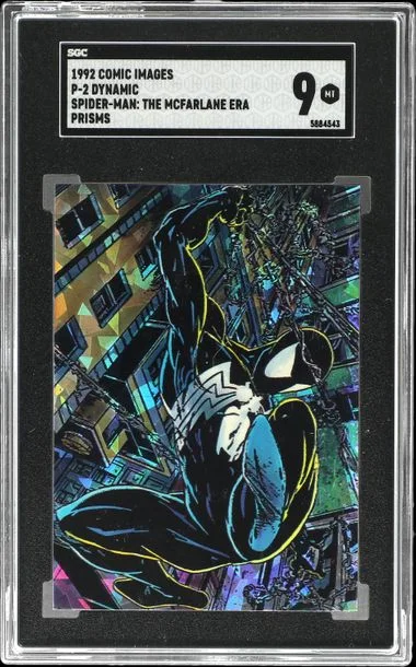 1992 Comic Images Prisms DYNAMIC Spider-Man: The Mcfarlane Era #P-2 card image