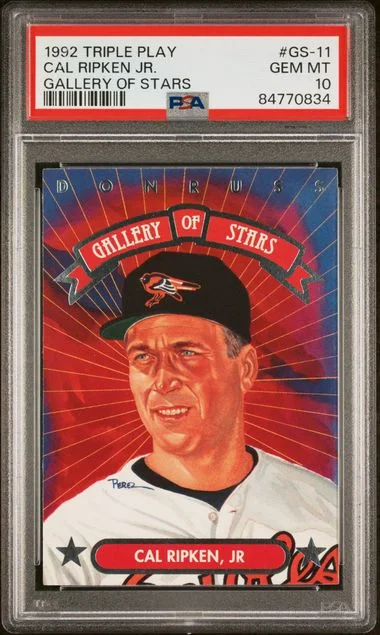 1992 Donruss Cal Ripken Jr. Triple Play Gallery Of Stars #GS-11 card image