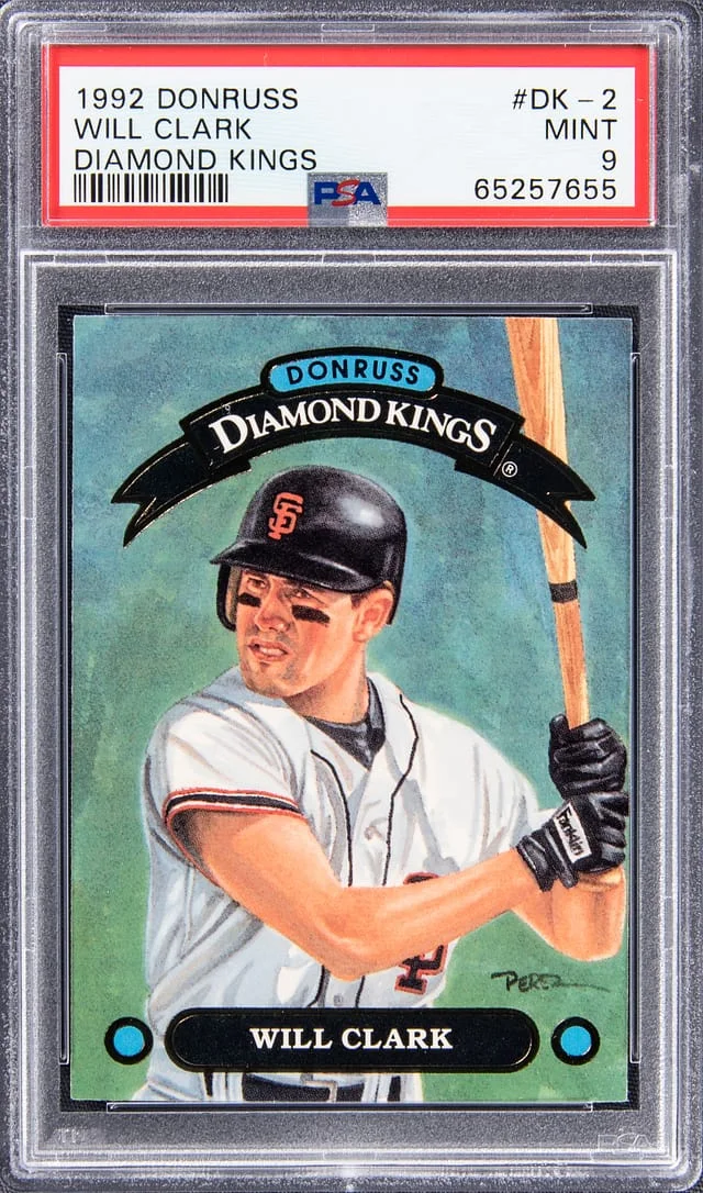 1992 Donruss Diamond Kings Will Clark #DK-2 card image