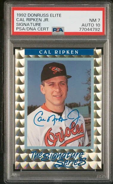 1992 Donruss Elite Signature-D.G Only Cal Ripken Jr. #no-number card image