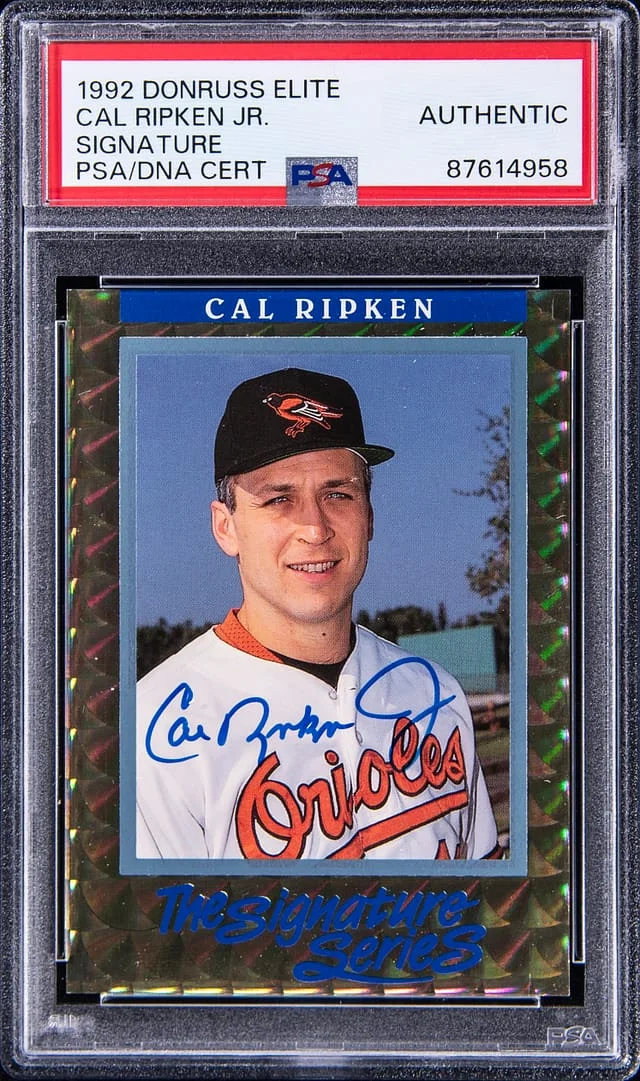 1992 Donruss Elite Signature Series Cal Ripken Jr #no-number card image
