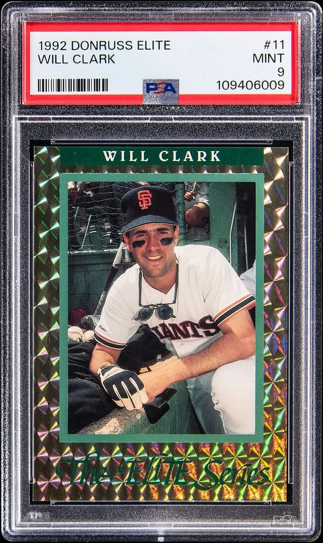 1992 Donruss Elite Will Clark #11 card image
