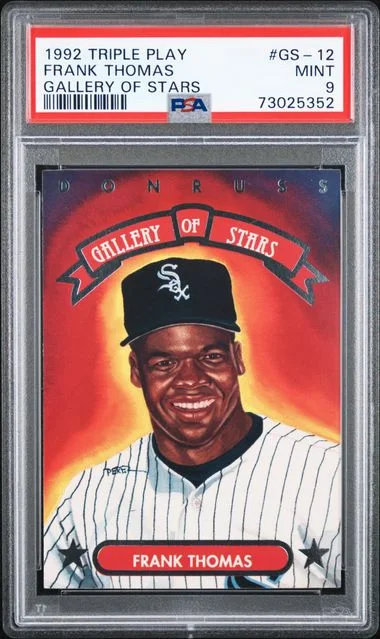 1992 Donruss Frank Thomas Triple Play Gallery Of Stars #GS-12 card image