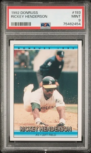 1992 Donruss Rickey Henderson #193 card image