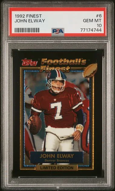 1992 Finest John Elway #6 card image