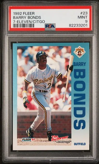 1992 Fleer 23 Barry Bonds 7-Eleven/Citgo #7-Eleven/Citgo card image