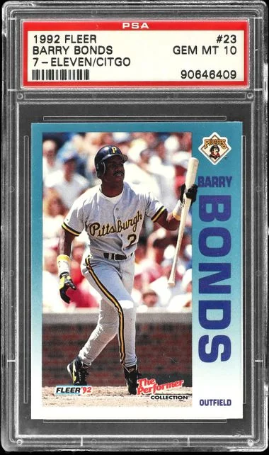 1992 Fleer Barry Bonds 7-Eleven/Citgo #23 card image