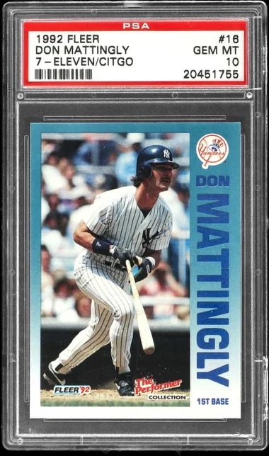 1992 Fleer Don Mattingly 7-Eleven/Citgo #16 card image