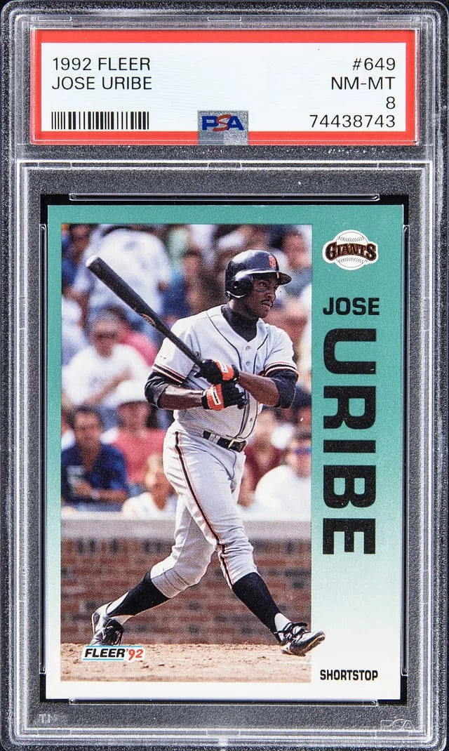 1992 Fleer Jose Uribe #649 card image
