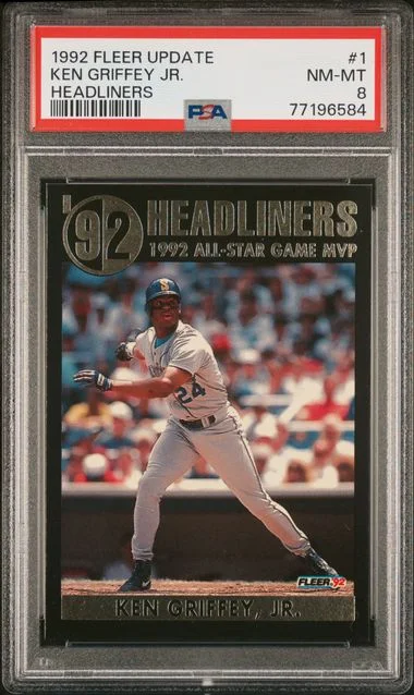1992 Fleer Ken Griffey Jr. Update Headliners #1 card image