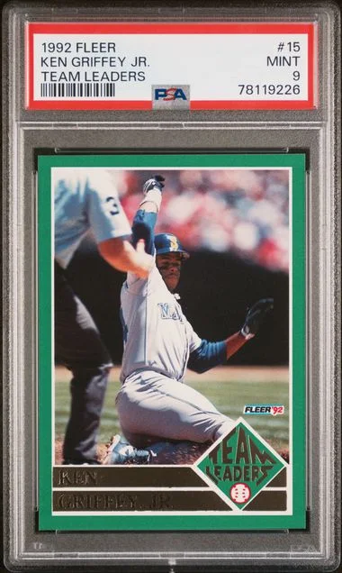 1992 Fleer Ken Griffey Jr. Team Leaders #15 card image