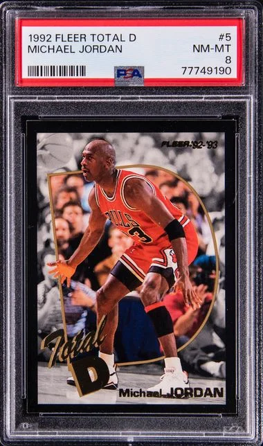 1992 Fleer Michael Jordan Total D #5 card image