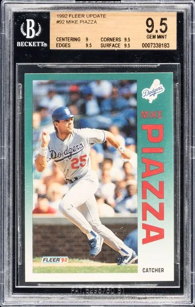 1992 Fleer Mike Piazza Update #U-92 card image