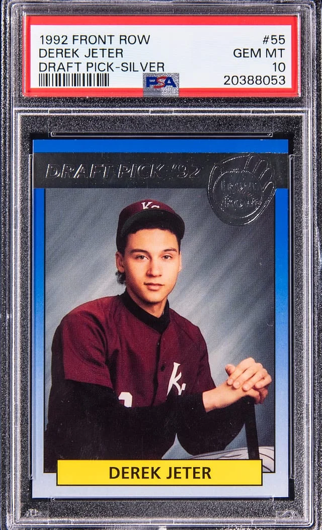 1992 Front Row Draft Pick Silver Derek Jeter #55 card image