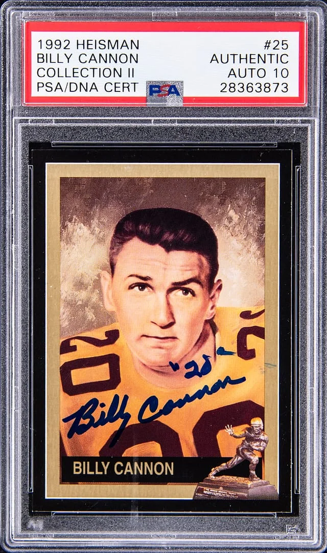 1992 Heisman Collection II Billy Cannon #25 card image