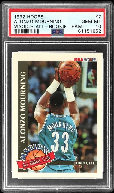 1992 Hoops Alonzo Mourning Magic's All-Rookies #2 card image