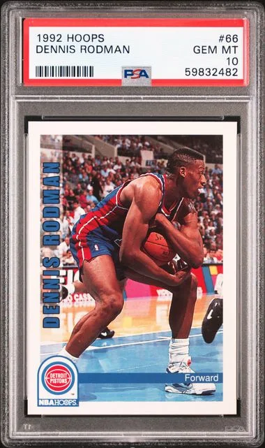 1992 Hoops Dennis Rodman #66 card image
