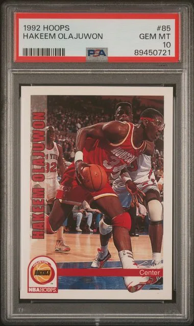1992 Hoops Hakeem Olajuwon #85 card image