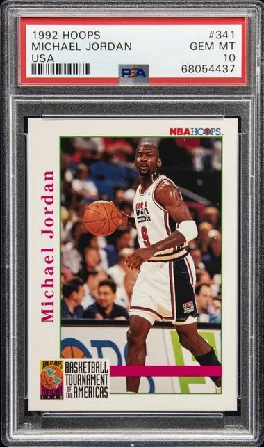 1992 Hoops Michael Jordan USA #341 card image