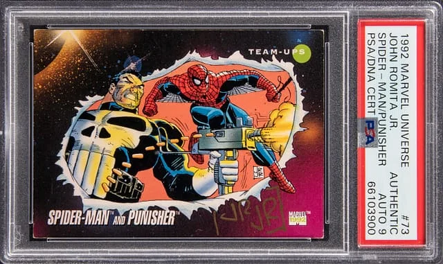 1992 Impel Marvel Universe Spider-Man/Punisher, #73 card image
