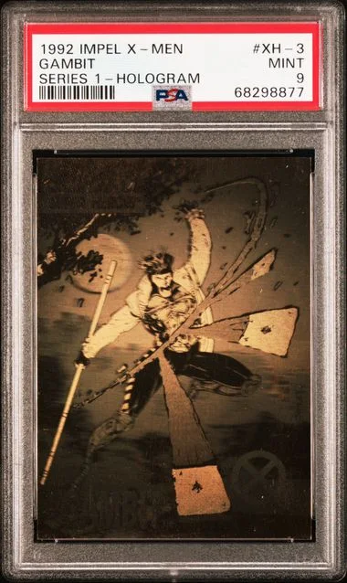 1992 Impel X-Men Series 1 Hologram Gambit #XH-3 card image