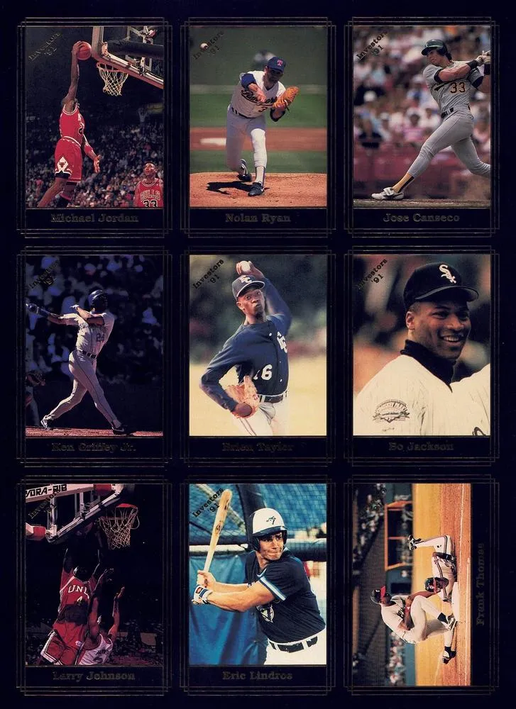 1992 Investor's Journal Michael Jordan Panels #1-9 card image