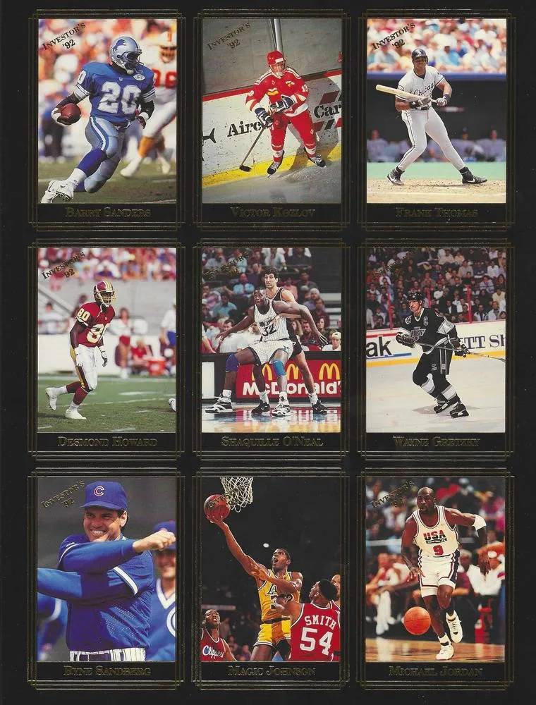 1992 Investor's Journal Michael Jordan Panels #110-118 card image