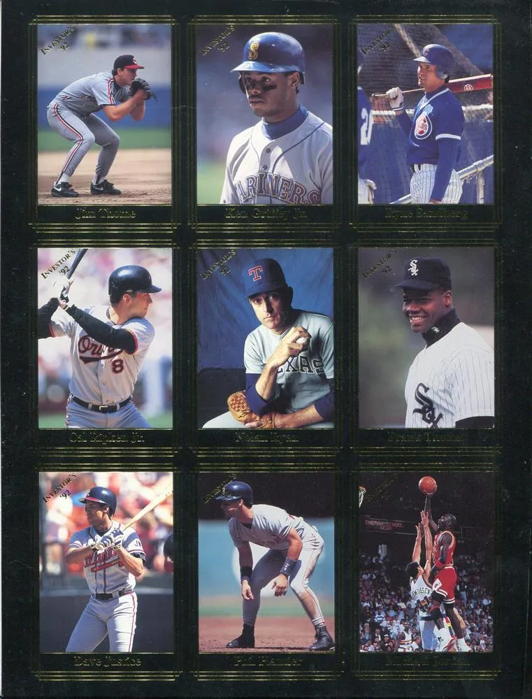 1992 Investor's Journal Michael Jordan Panels #37-45 card image
