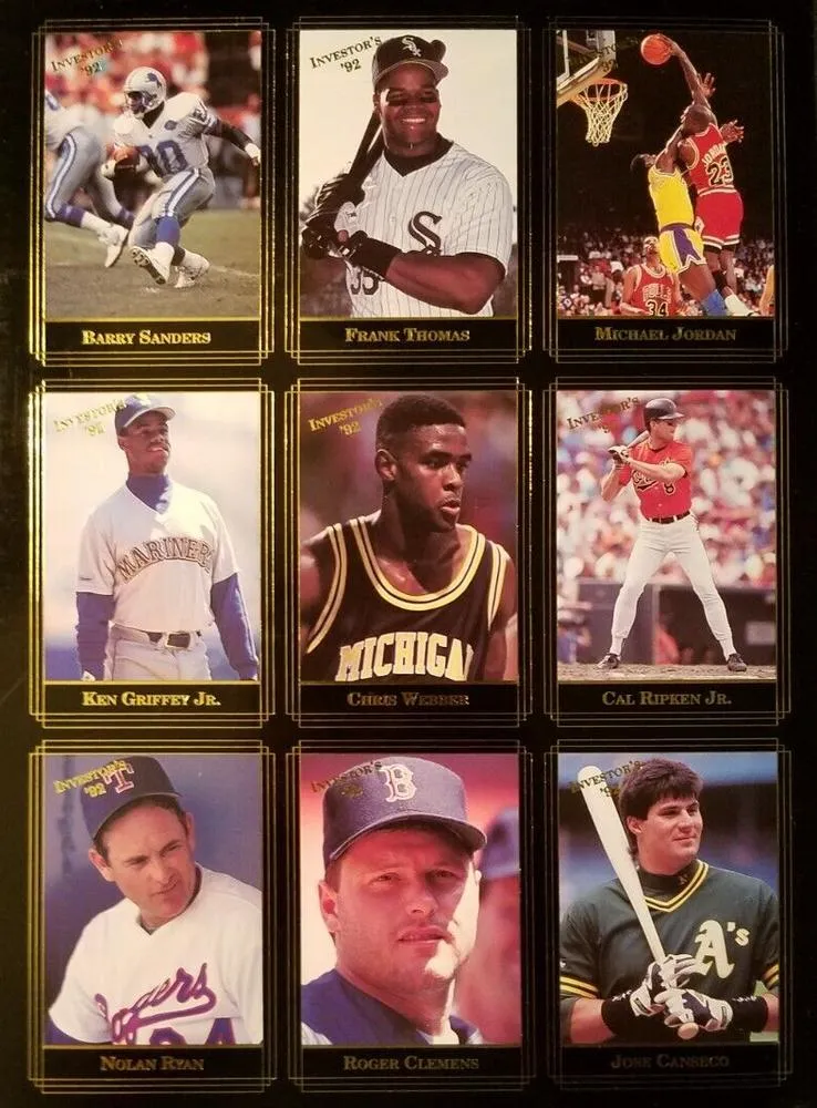1992 Investor's Journal Michael Jordan Panels #73-81 card image